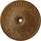 Ekena Millwork Galveston Medallion (Canopies up to 5 7/8"), 51"OD x 3 5/8"ID x 3 3/8"P, Smokey Topaz Crackle CM51GLSTC - alternate 1